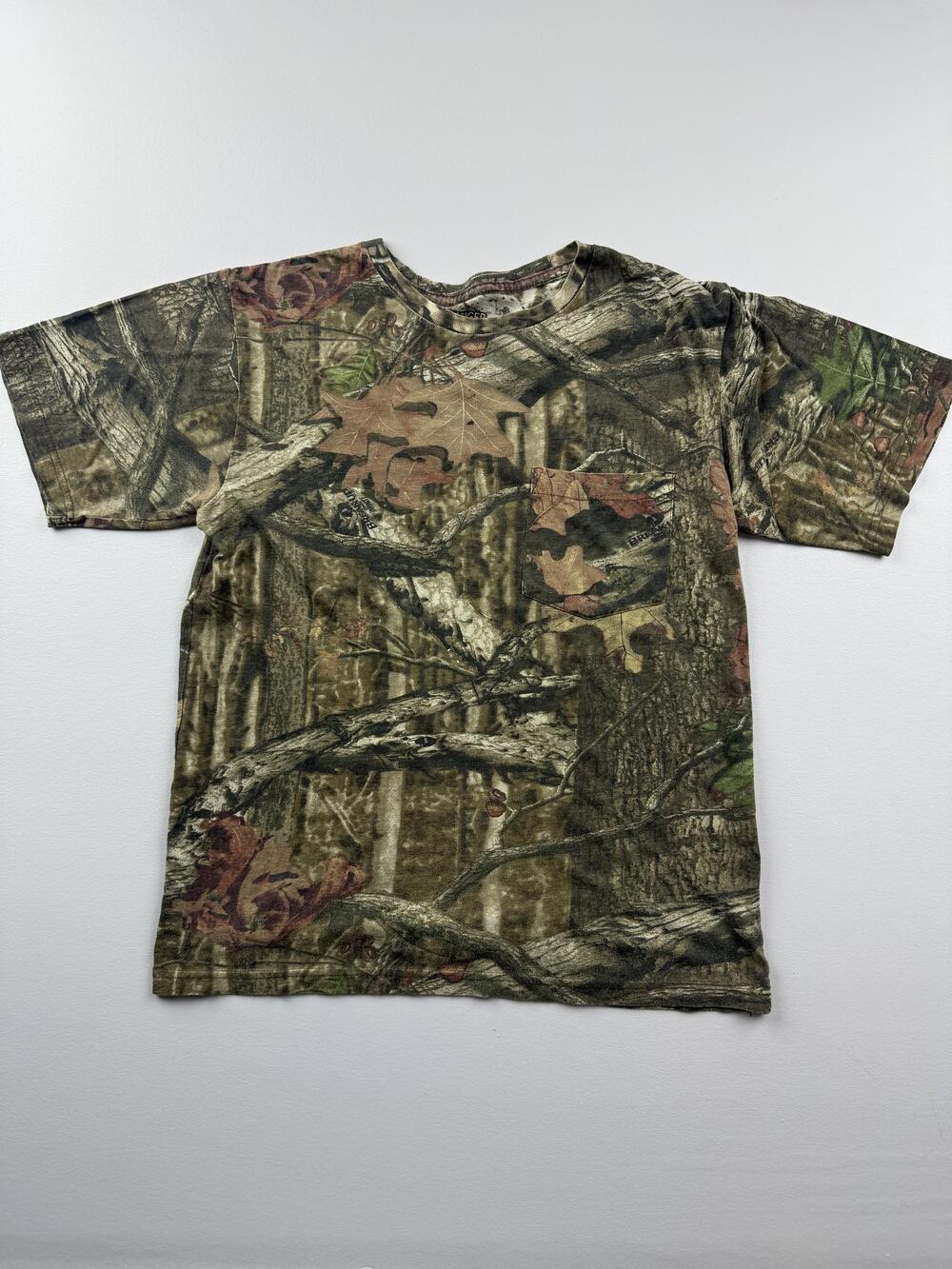 Ranger Shirt Mens Medium Brown Camo Short Sleeve Pocket Tee Hunting Outdoor